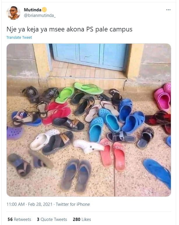 Mutinda brianmutinda_ nje ya keja ya msee akona ps pale campus translate tweet 1