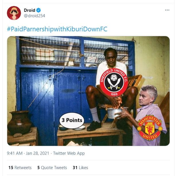 Droid droid254 paidparnershipwithkiburidownfc gches points 9,41 am jan 28, twitt