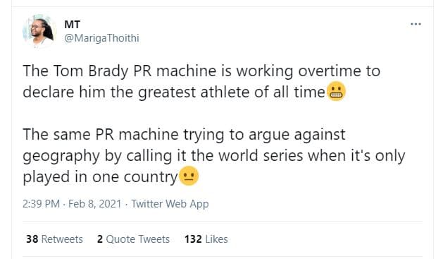 Mt marigathoithi the tom brady pr machine is working overtime to declare him the