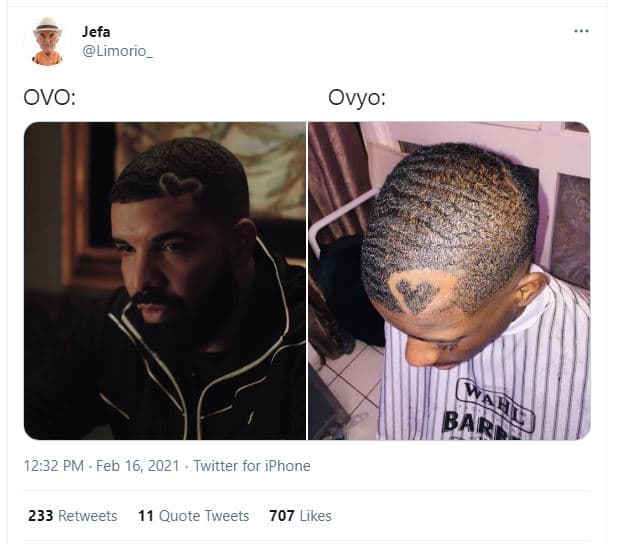 Jefa limorio_ ovo ovyo 4n barf 12.32 pm feb 16, twitter for iphone 233 retweets