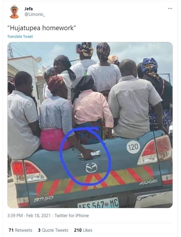 Jefa limorio_ 'hujatupea homework translate tweet 120 75o a 567 hc 3.39 pm feb 1