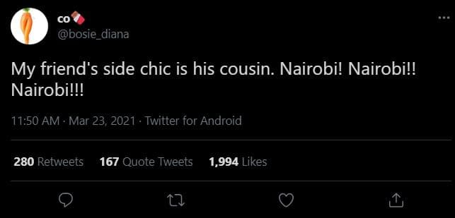 Bosie_diana my friend's side chic is his cousin. nairobi! nairobil! nairobil!! 1