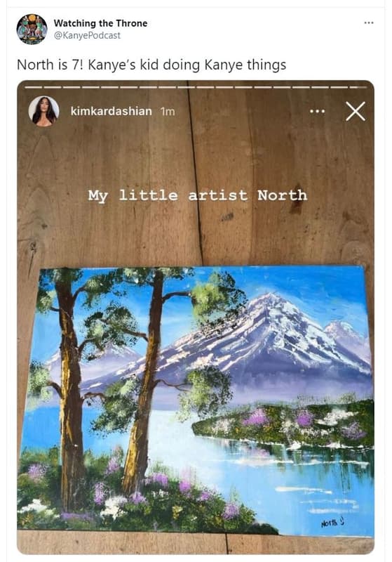 Watching the throne kanyepodcast north is 7! kanye's kid doing kanye things kimk