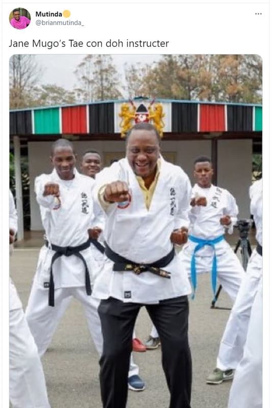 Mutinda brianmutinda_ jane mugo's tae con doh instructer