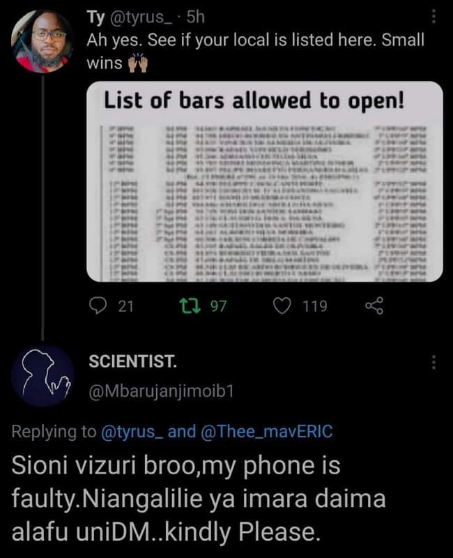 Ty tyrus _ 5h ah yes. see if your local is listed here. small wins list of bars