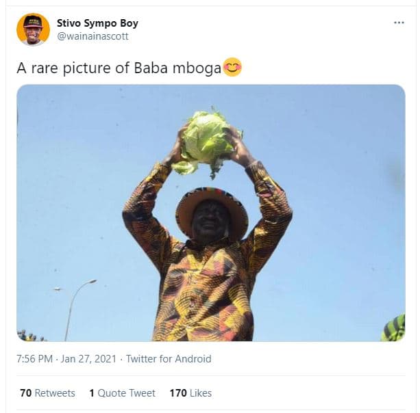 Stivo sympo boy walnainascott a rare picture of baba mboga 7.56 pm jan 27, twitt