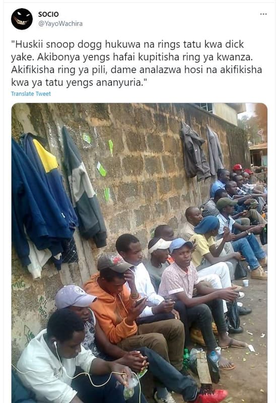 Socio yavowachira 'huskii snoop dogg hukuwa na rings tatu kwa dick yake akibonya