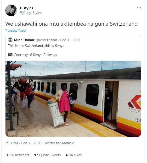 Jj styles jlucy_styles we ushawahi ona mtu akitembea na gunia switzerland transl