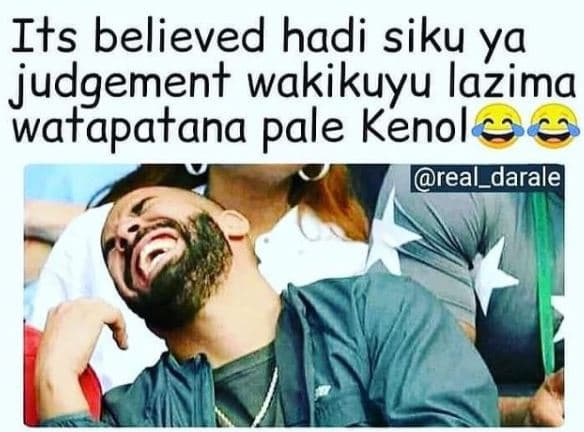 Its believed hadi siku ya judgement wakikuyu lazima watapatana pale kenol real_d