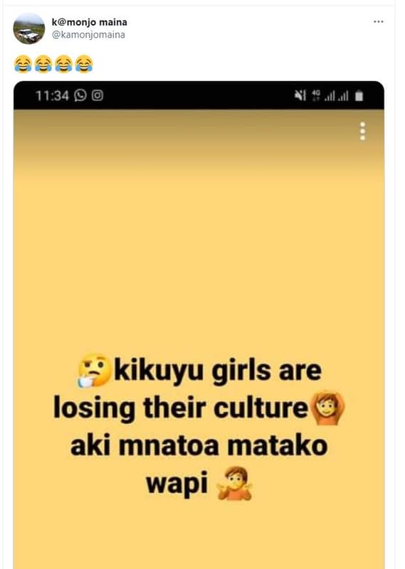 Kmonjo maina kamonjomaina 66 11,34 0 41 4all,l kikuyu girls are losing their cul