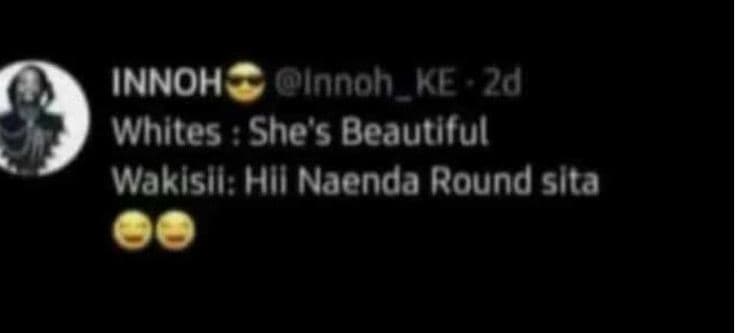 Innoh innoh ke 2d whites she' beautlful wakisli hil naenda round slta