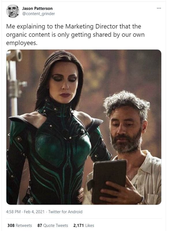 Jason patterson content_grinder me explaining to the marketing director that the