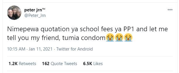 Peter jrn peter_jrn nimepewa quotation ya school fees ya pp1 and let me tell you