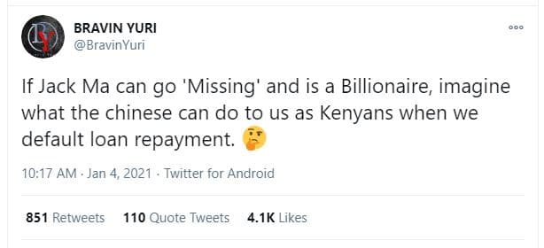 Bravin yuri bravinyuri if jack ma can go 'missing' and is a billionaire imagine