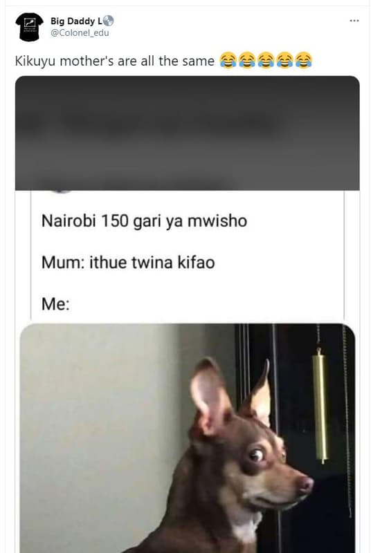 Big daddy colonel_edu kikuyu mother's are all the same eeeee nairobi 150 gari ya