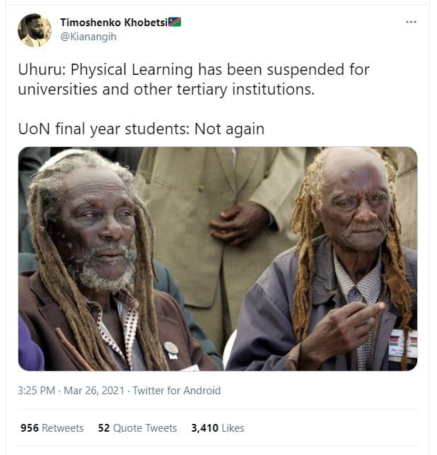 Timoshenko khobetsil kianangih uhuru physical learning has been suspended for un