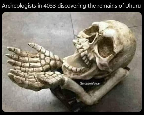 Archeologists in discovering the remains of uhuru swcunvolce