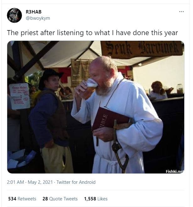 Rbhab bwoykym the priest after listening to what have done this year rnk urvimek