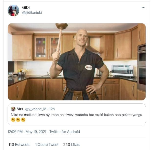 Gidi gidikariuki mrs y_vonne_m 12h niko na mafundi kwa nyumba na siwezi waacha b