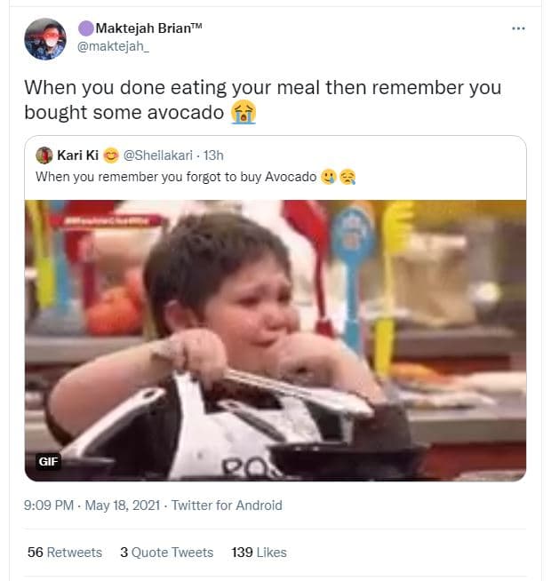 Maktejah brian maktejah_ when you done eating your meal then remember you bought