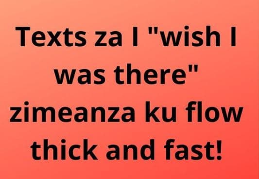 Texts za wish was there zimeanza ku flow thick and fast!