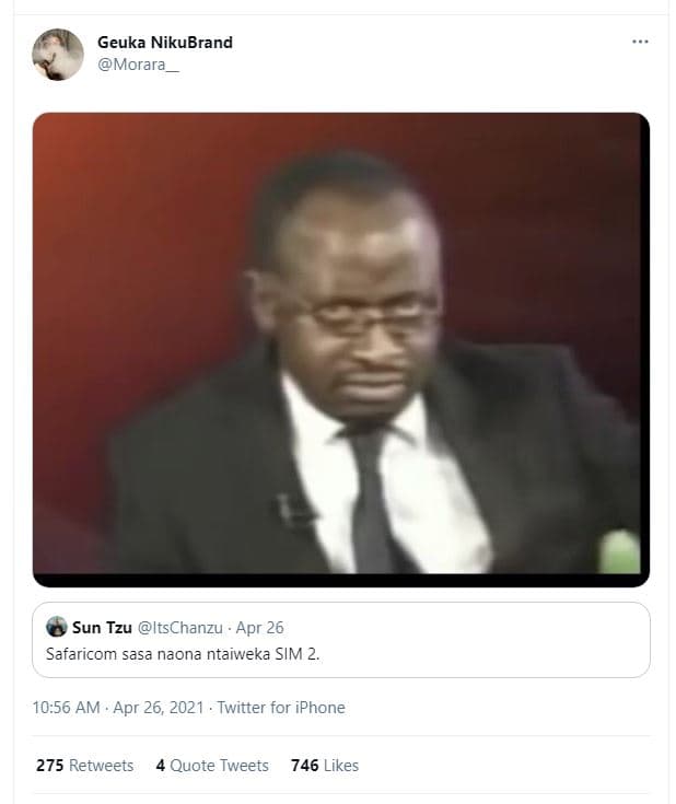 Geuka nikubrand morara sun tzu itschanzu apr 26 safaricom sasa naona ntaiweka si