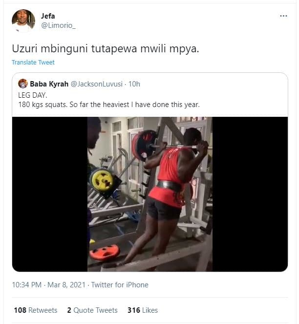 Jefa limorio uzuri mbinguni tutapewa mwili mpya translate tweet baba kyrah jacks