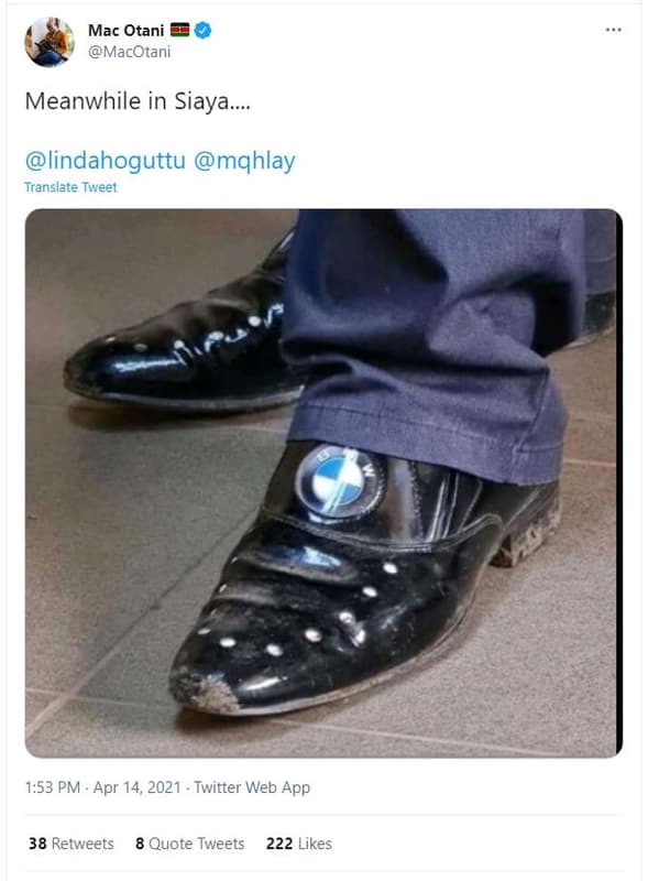 Mac otani macotani meanwhile in siaya. lindahoguttu mqhlay translate tweet 1.53