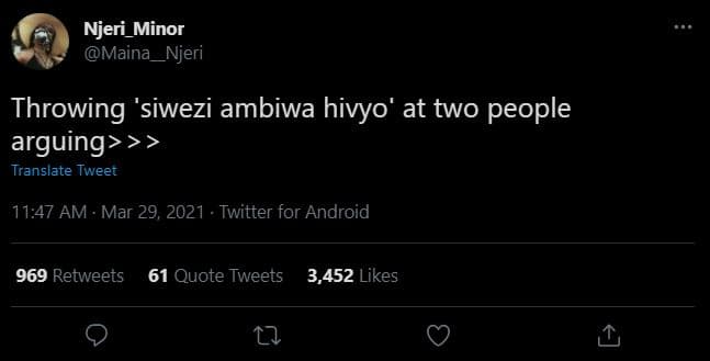 Njeri_minor maina _njeri throwing 'siwezi ambiwa hivyo' at two people arguing tr