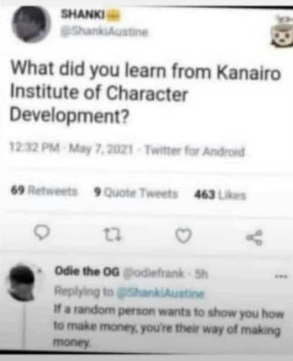 Sanki what did you learn from kanairo institute of character development? 12 j2p