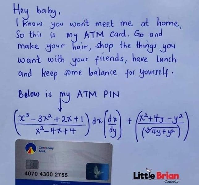 Hey baby know you wont meeł me ał home so thi ij mj atm card go aad make your ba