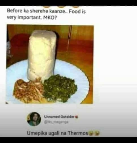 Before ka sherehe kaanze food is very important mko? unnamcdoutsidor umepika uga