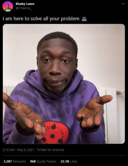 Khaby lame ihekma lam here to solve all your problem 210 am . may 6 twitter for