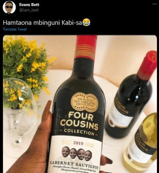 Evans bett iam_bett hamtaona mbinguni kabisa translate tweet cabernet sauvignof