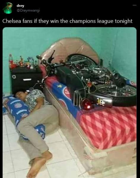 Drey dreymwangi chelsea fans if they win the champions league tonight