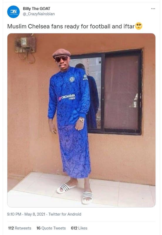 Billy the goat on crazynairobian muslim chelsea fans ready for football and ifta