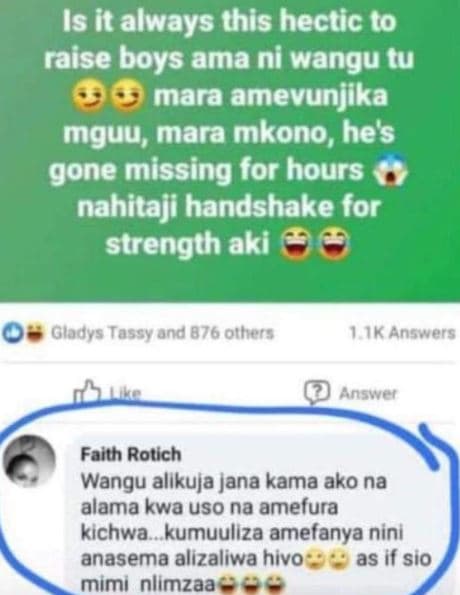 Is it always this hectic to raise boys ama ni wangu tu mara amevunjika mguu, mar