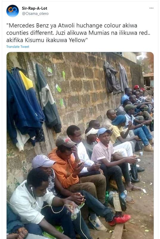 Sirrapalot osama_otero 'mercedes benz ya atwoli huchange colour akiwa counties d