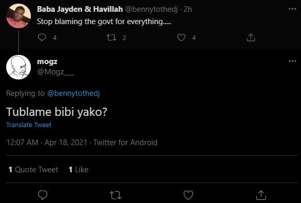 Baba jayden havillah bennytothedj . zh stop blaming the govt for everything_ 1 2