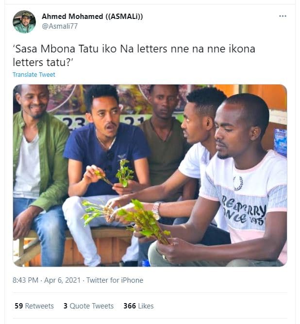 Ahmed mohamed asmali asmali77 'sasa mbona tatu iko na letters nne na nne ikona l