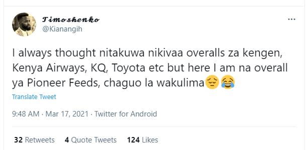 Jimoshenko kianangih always thought nitakuwa nikivaa overalls za kengen kenya ai