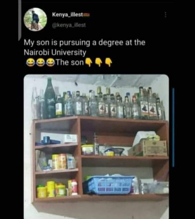 Keny illest kenva_mlost my son is pursuing a degree at the nairobi university th