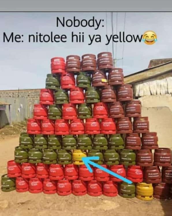 Nobody me nitolee hii ya yellow