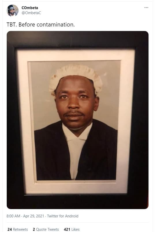 Combeta ombetac tbt. before contamination 8.00 am . apr 29, twitter for android