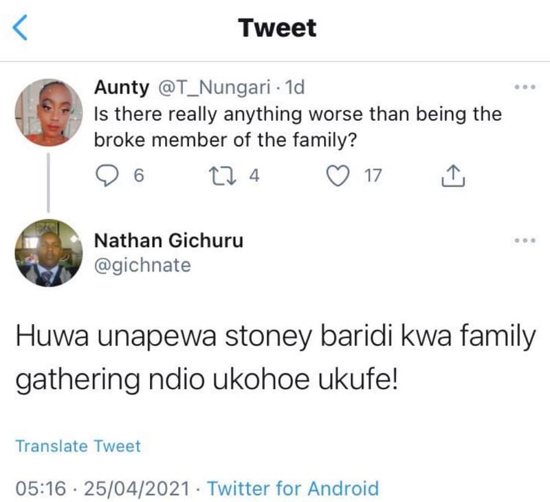 Tweet aunty t_nungari 1d is there really anything worse than being the broke mem