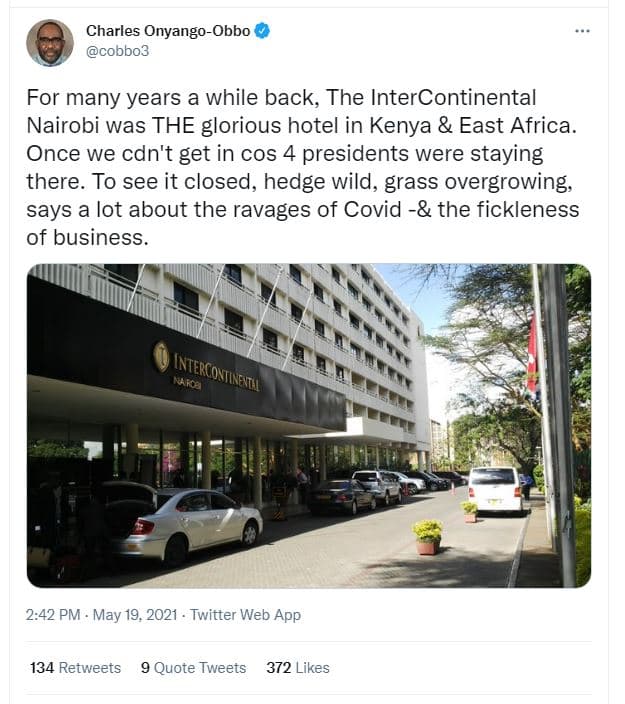 Charles onyangoobbo cobbo3 for many years a while back the intercontinental nair