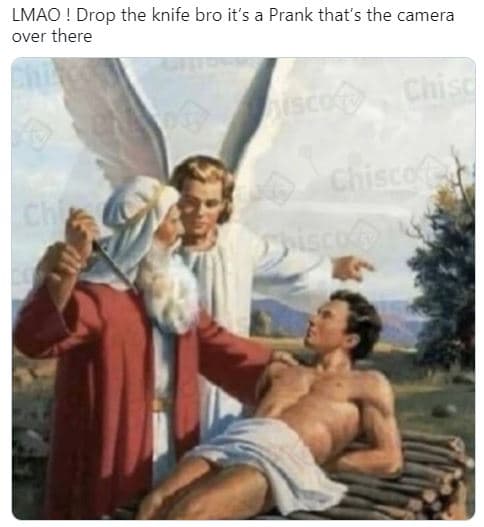 Lmao drop the knife bro its a prank thats the camera over there s' l . g