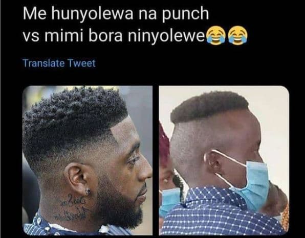 Me hunyolewa na punch vs mimi bora ninyolewe translate tweet 26 6