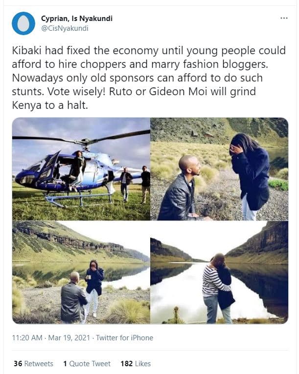 Cyprian, is nyakundi cisnyakundi kibaki had fixed the economy until young people