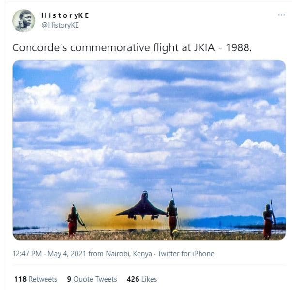 Histor yk e historyke concorde's commemorative flight at jkia . 12.47 pm may 4,